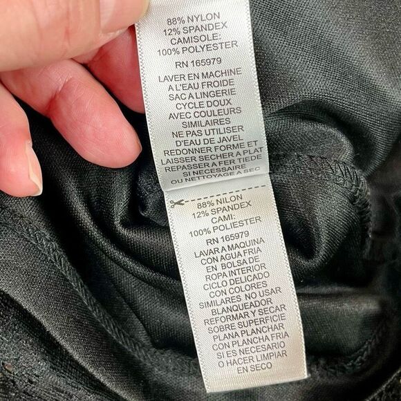 Cable & Gauge Black Lace Blouse Tie Neck Large - Picture 12 of 15